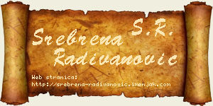 Srebrena Radivanović vizit kartica